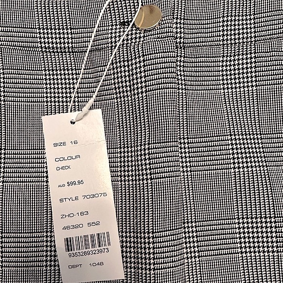 FRENCH CONNECTION | CHECK SKIRT | Size 16 | NWT - Picture 10 of 12